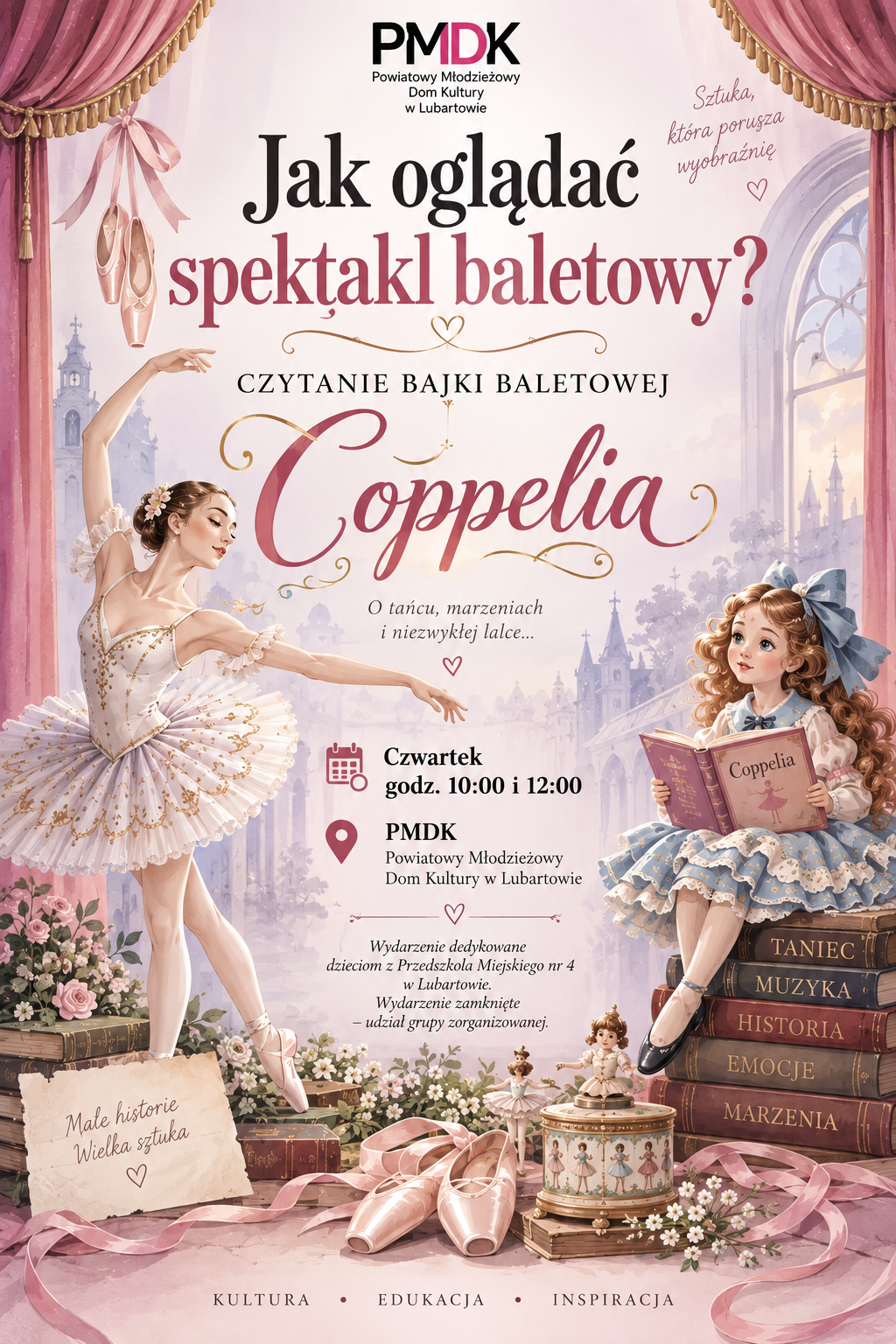 „Jak oglądać spektakl baletowy?” – Czytanie Bajki Baletowej